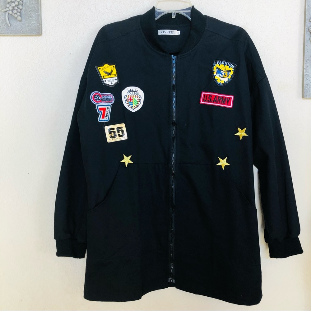 Patch Black Jacket - image 1